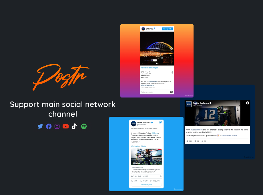 Postr.me - Capture social network post to nice image and video media 2
