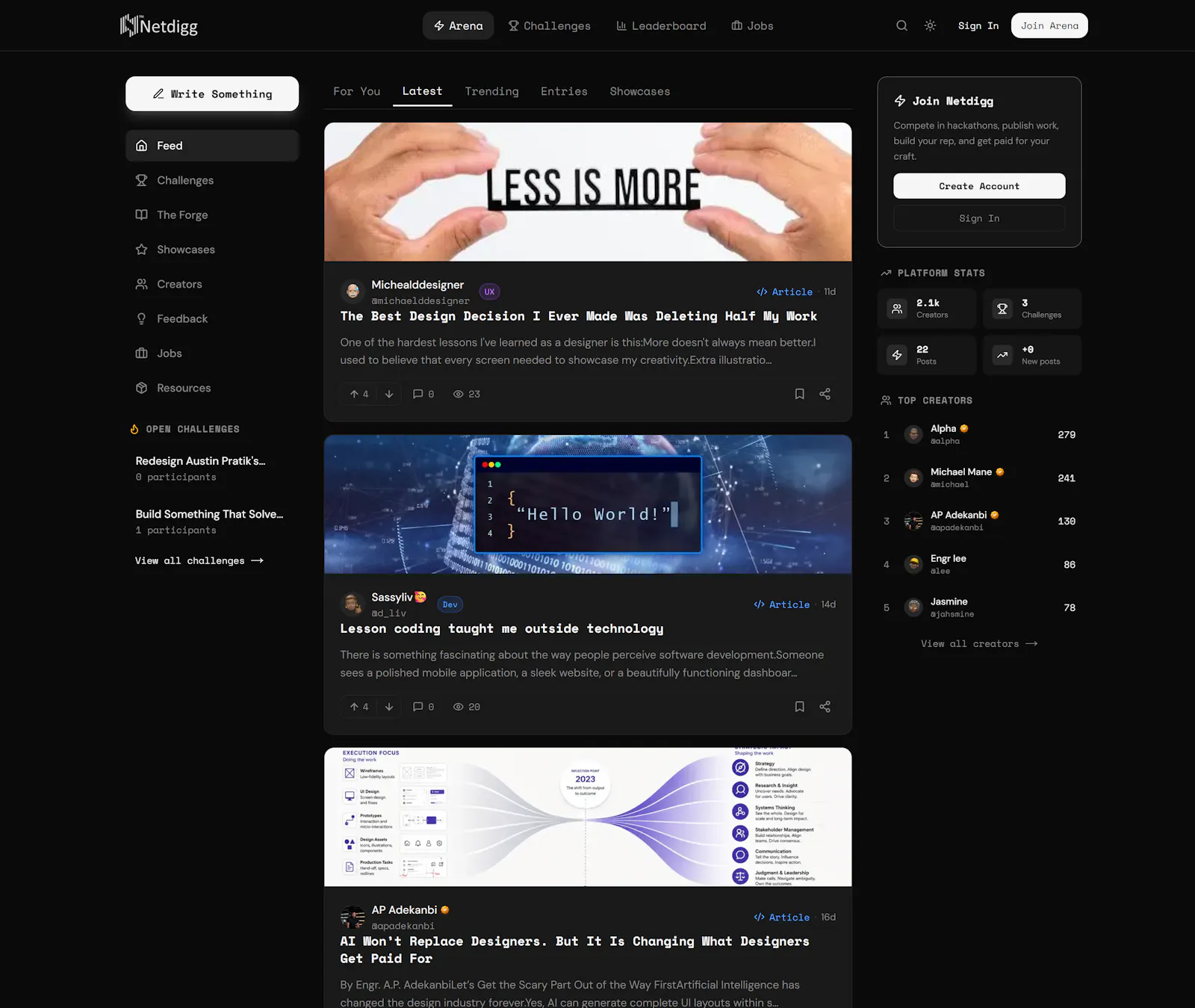Netdigg screenshot 1