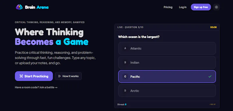 BrainArena screenshot 1