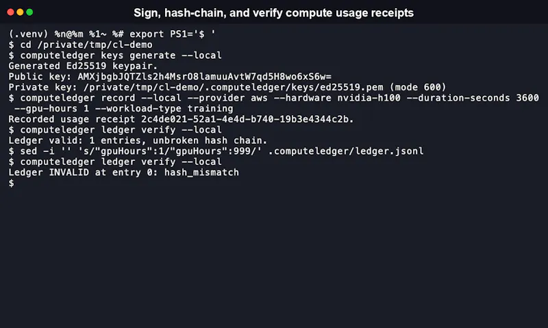 ComputeLedger screenshot 1