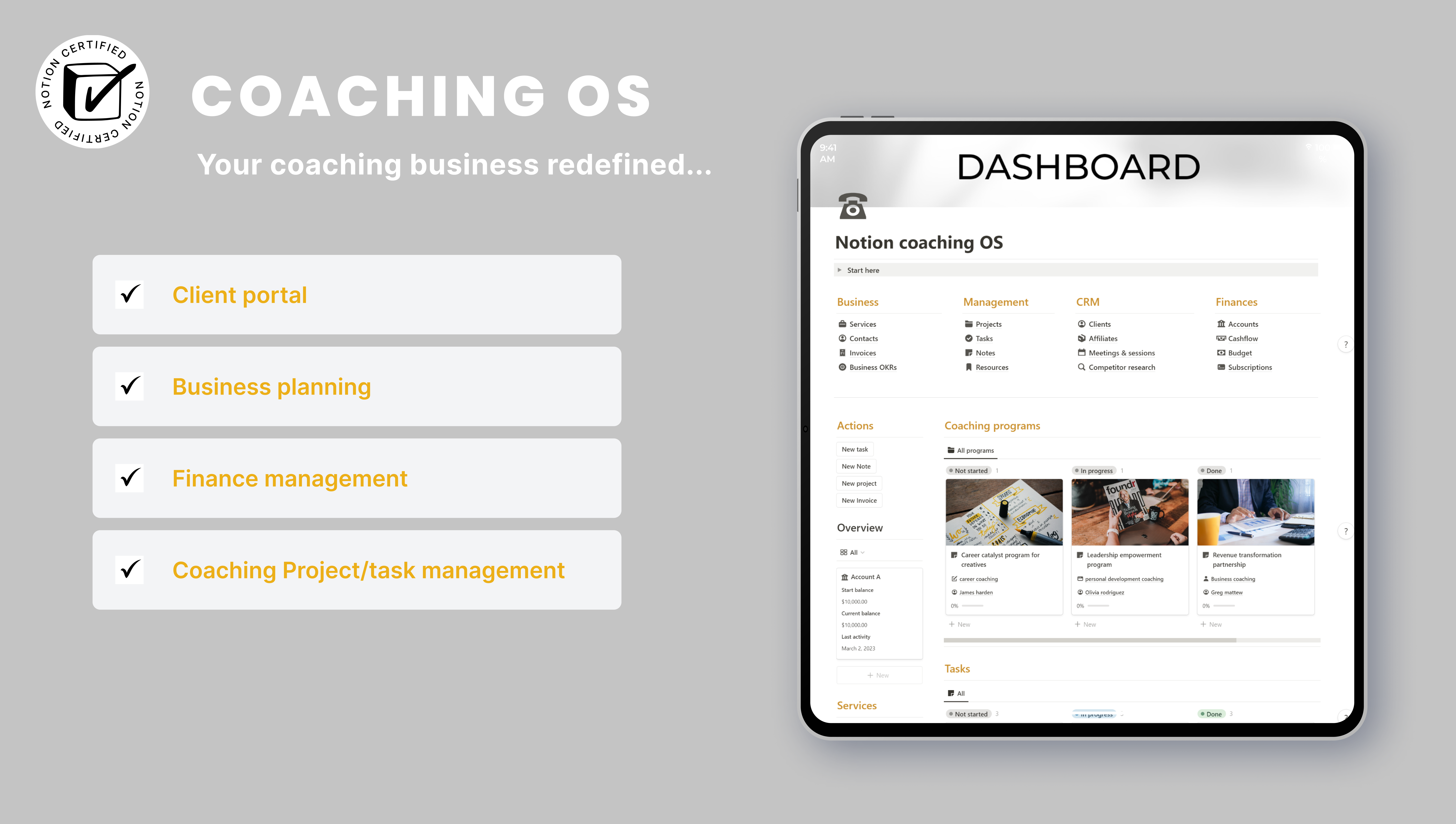 Notion Coaching OS media 5
