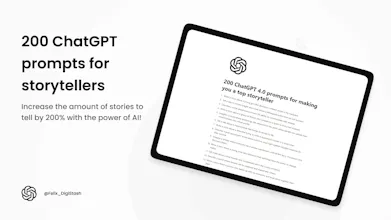 200 ChatGPT 4.0 Prompts for Storytellers gallery image