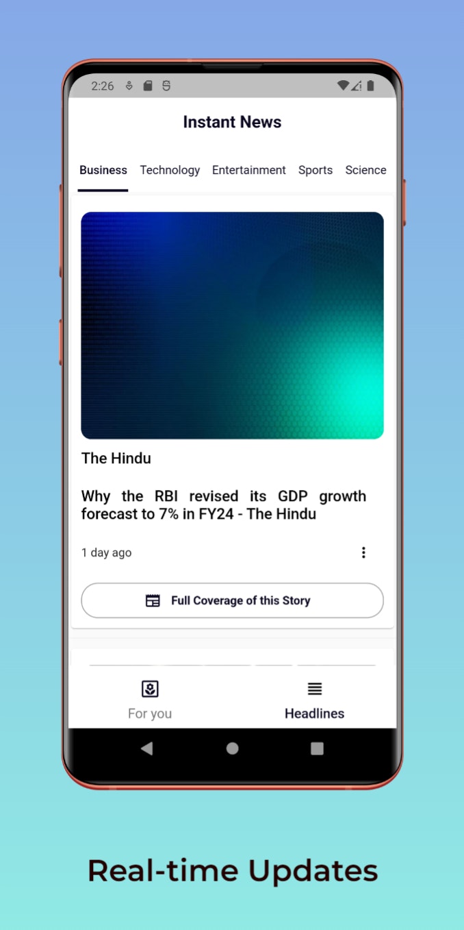 Instant News App media 4