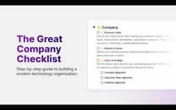 The Great Company Checklist media 1