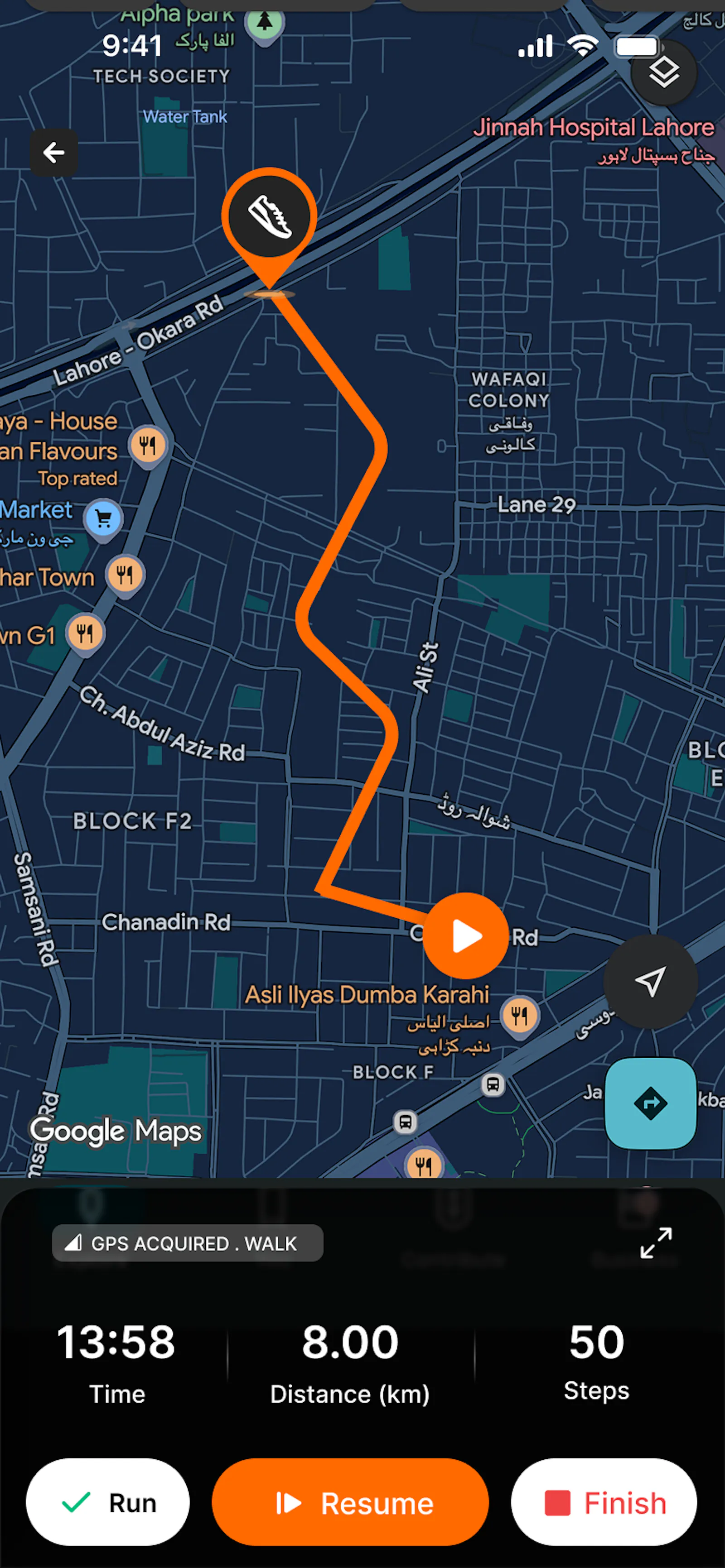 MapStride: Run & Walk Tracker screenshot 3