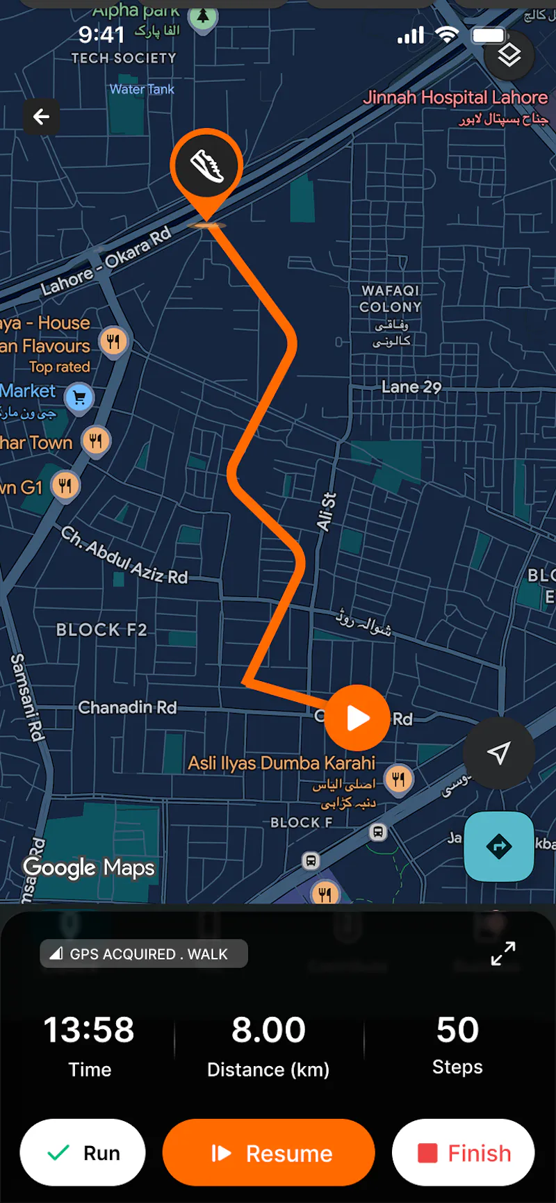 MapStride: Run & Walk Tracker screenshot 3