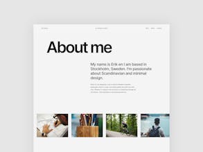 Öberg — Scandinavian Framer Template gallery image