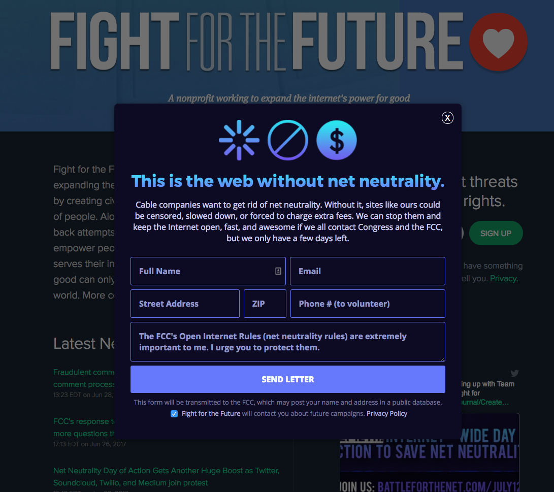 July 12th Net Neutrality Widget gallery image