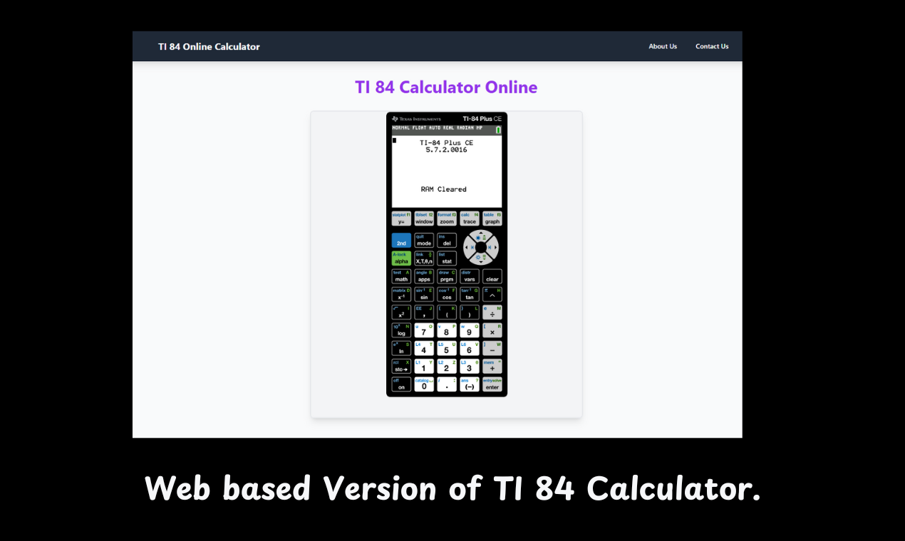 TI 84 Calculator Online gallery image