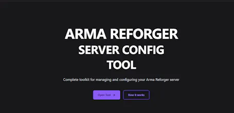 Arma reforger server config tool gallery image