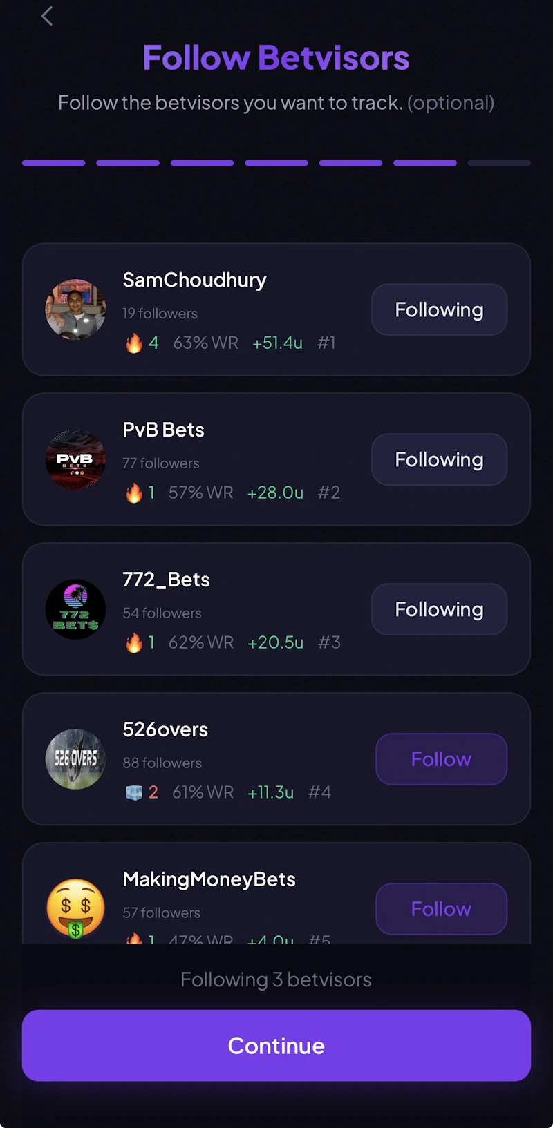 Betvisors screenshot 3