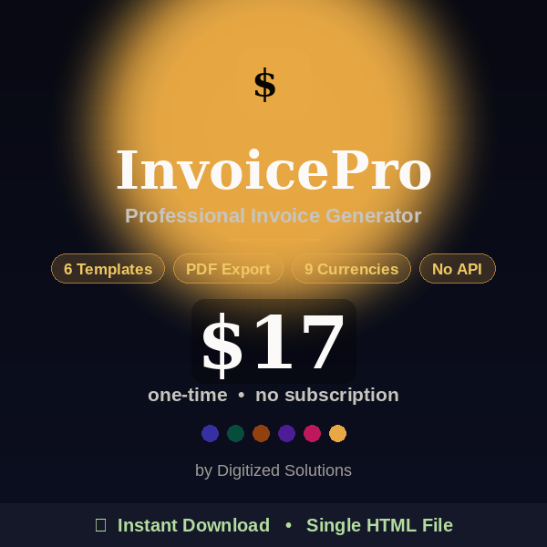 InvoicePro Invoice Generator