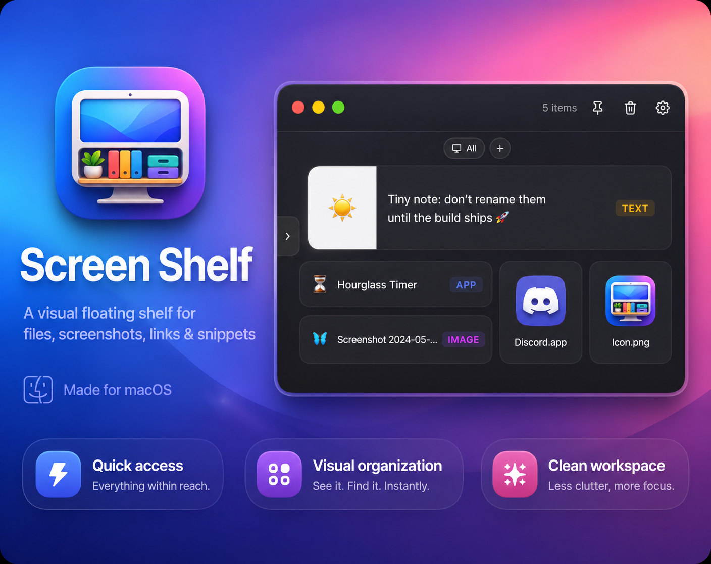 Screen Shelf gallery image