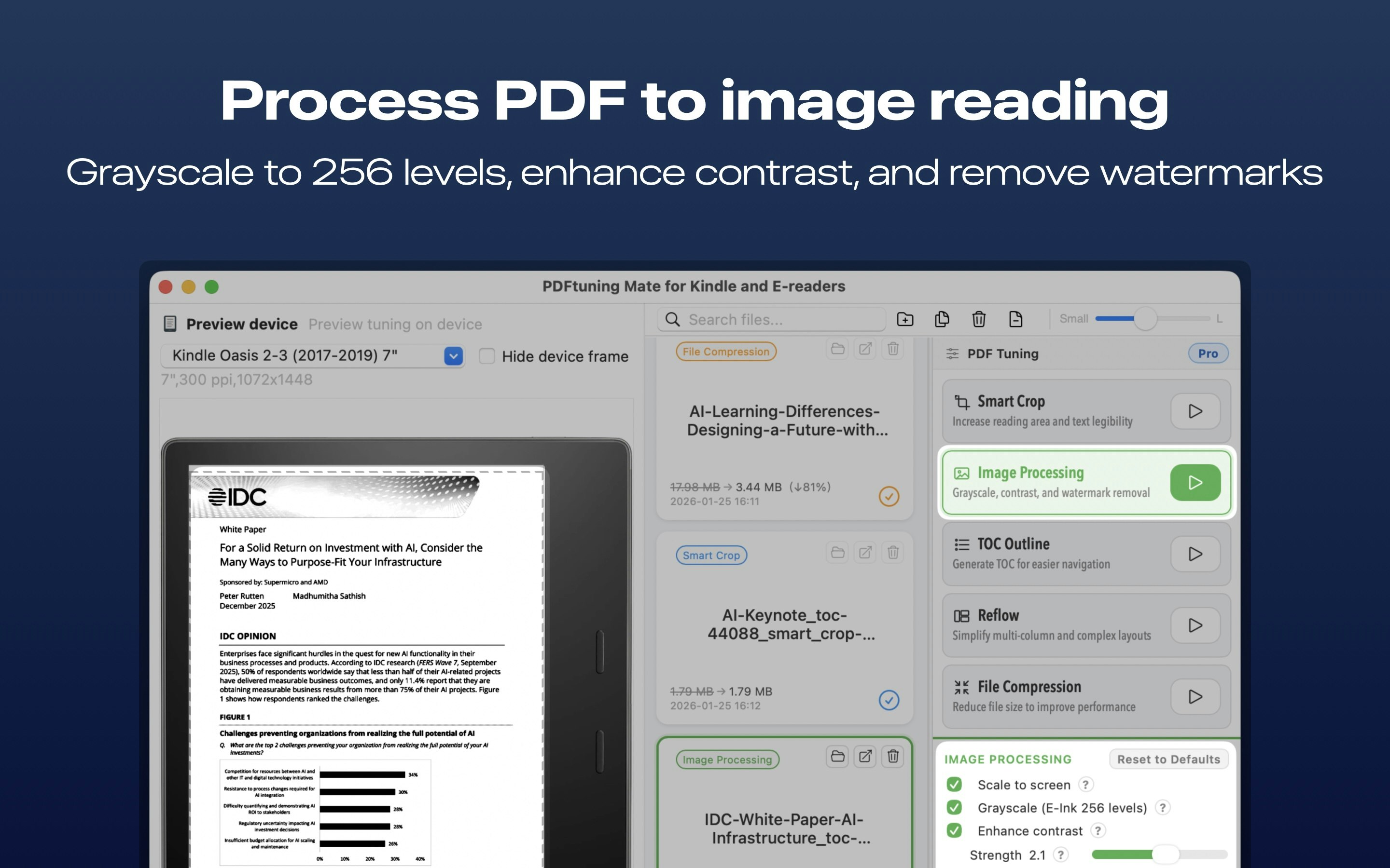 PDFtuning Mate for Kindle and E-readers - Screenshot 4 showing product features and functionality