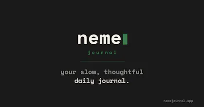 Neme Journal — Your Slow daily journal gallery image