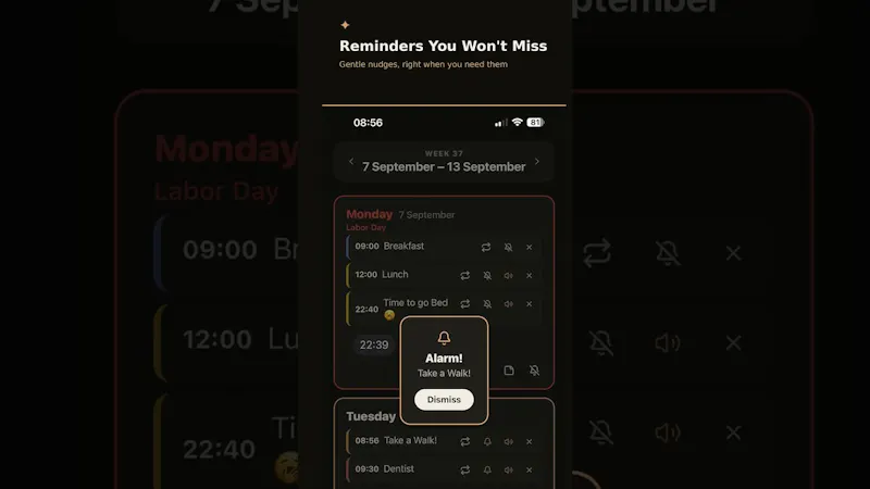 WeekSpark screenshot 1 (video preview)