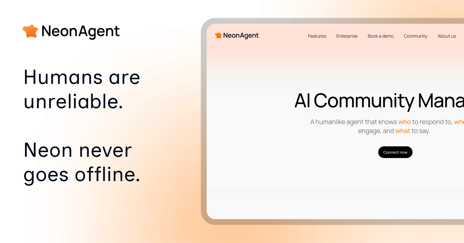 AI Community Manager - Main product screenshot demonstrating key features and user interface