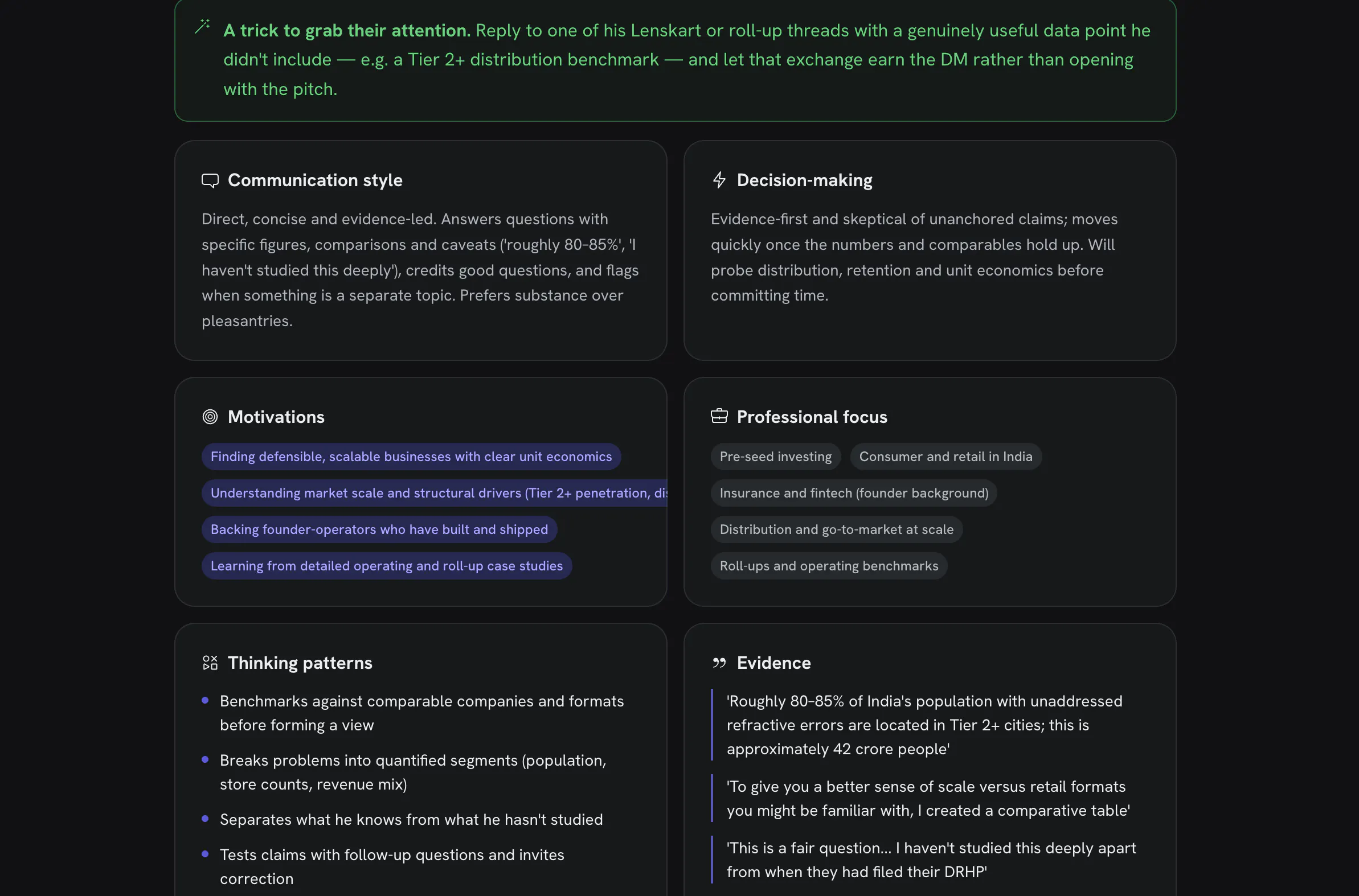 Rapportive - Infer Prospect Personality gallery image