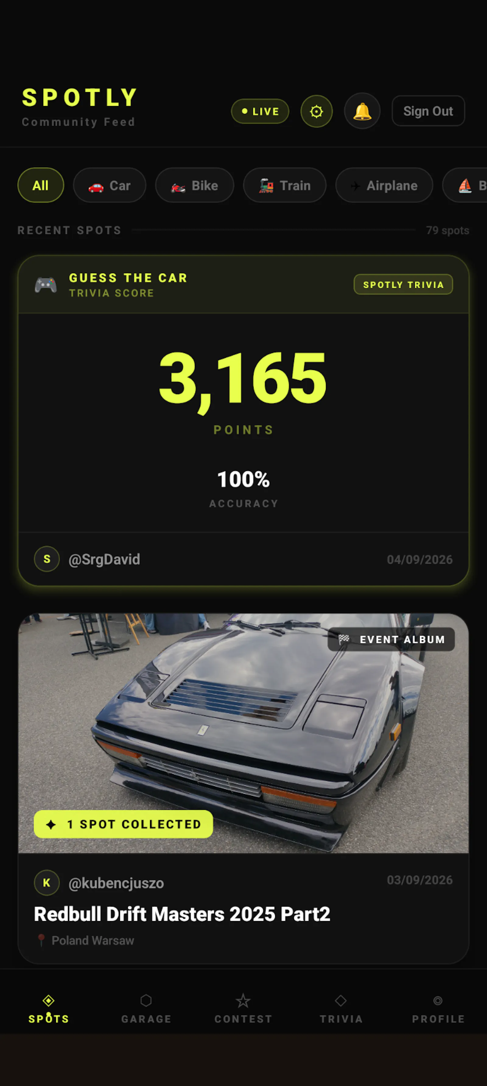 Spotly - Car Spotting screenshot 2