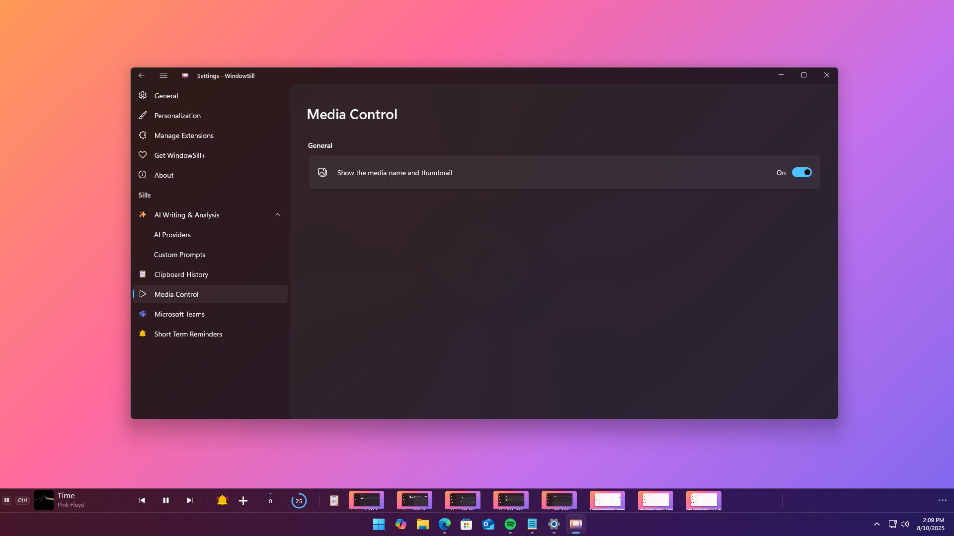 Mídia 18 de Janela - Barra de comando universal movida a IA para Windows