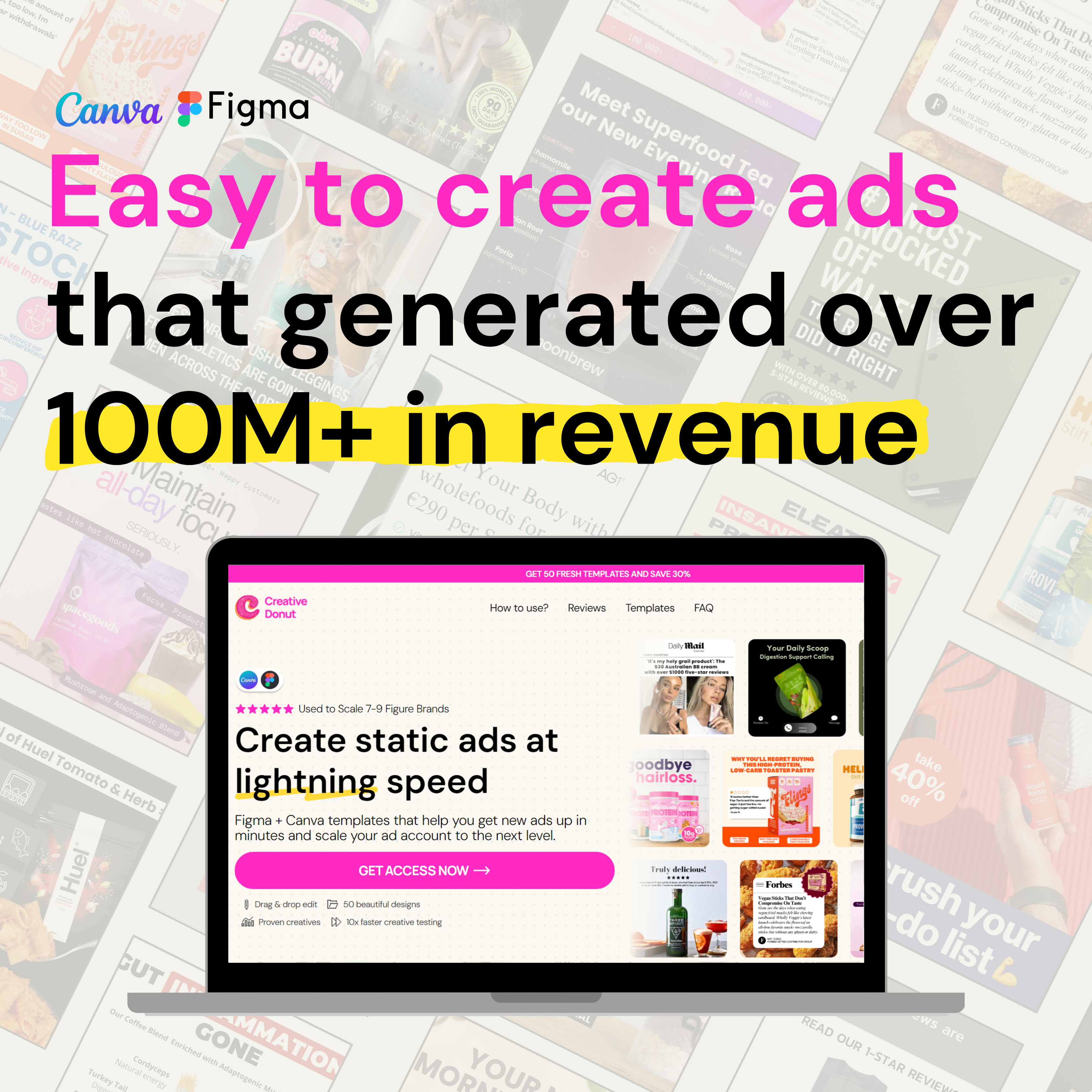 75 statische AD -sjablonen (Figma Canva) media 2