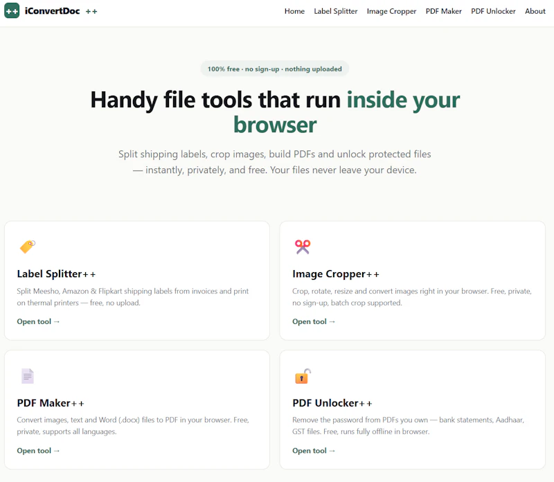 iConvertDoc screenshot 1