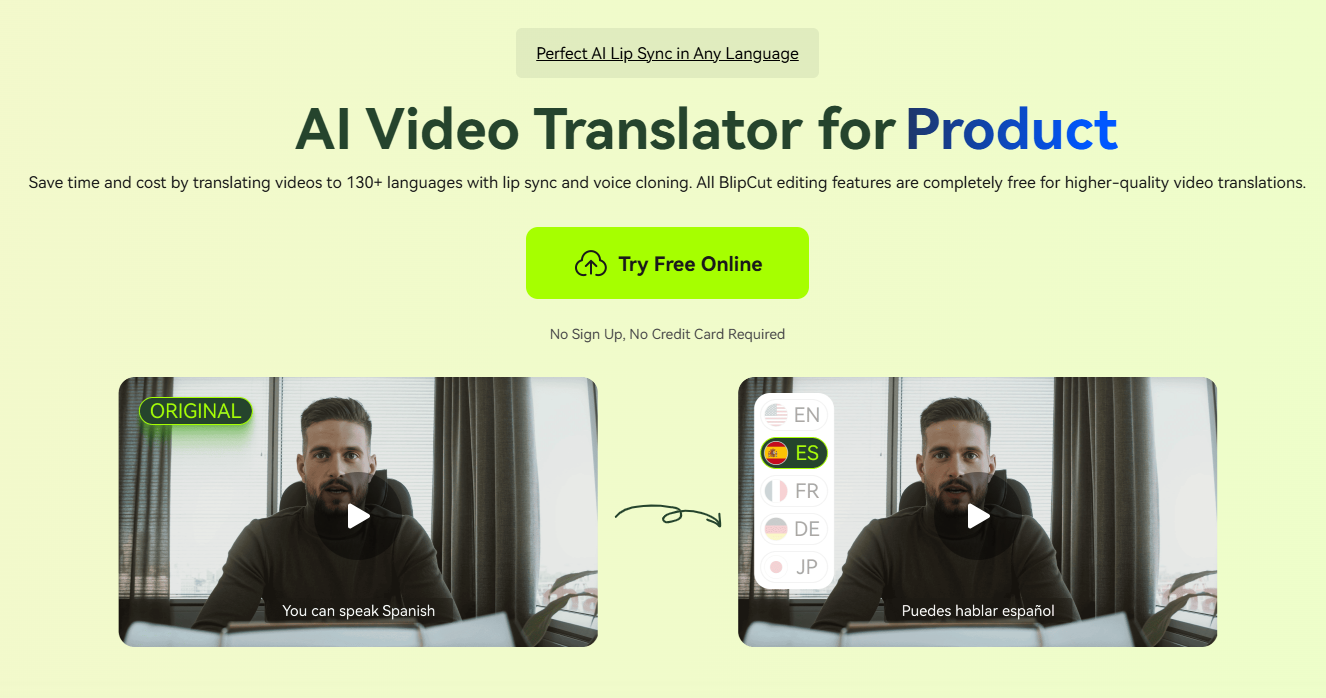 BlipCut Video Translator media 3