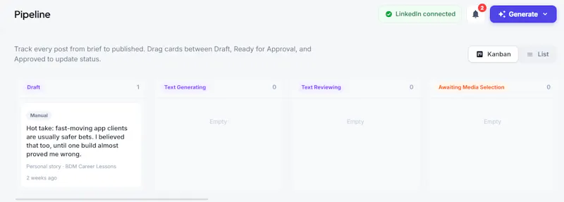 linkedinpost.ai screenshot 4