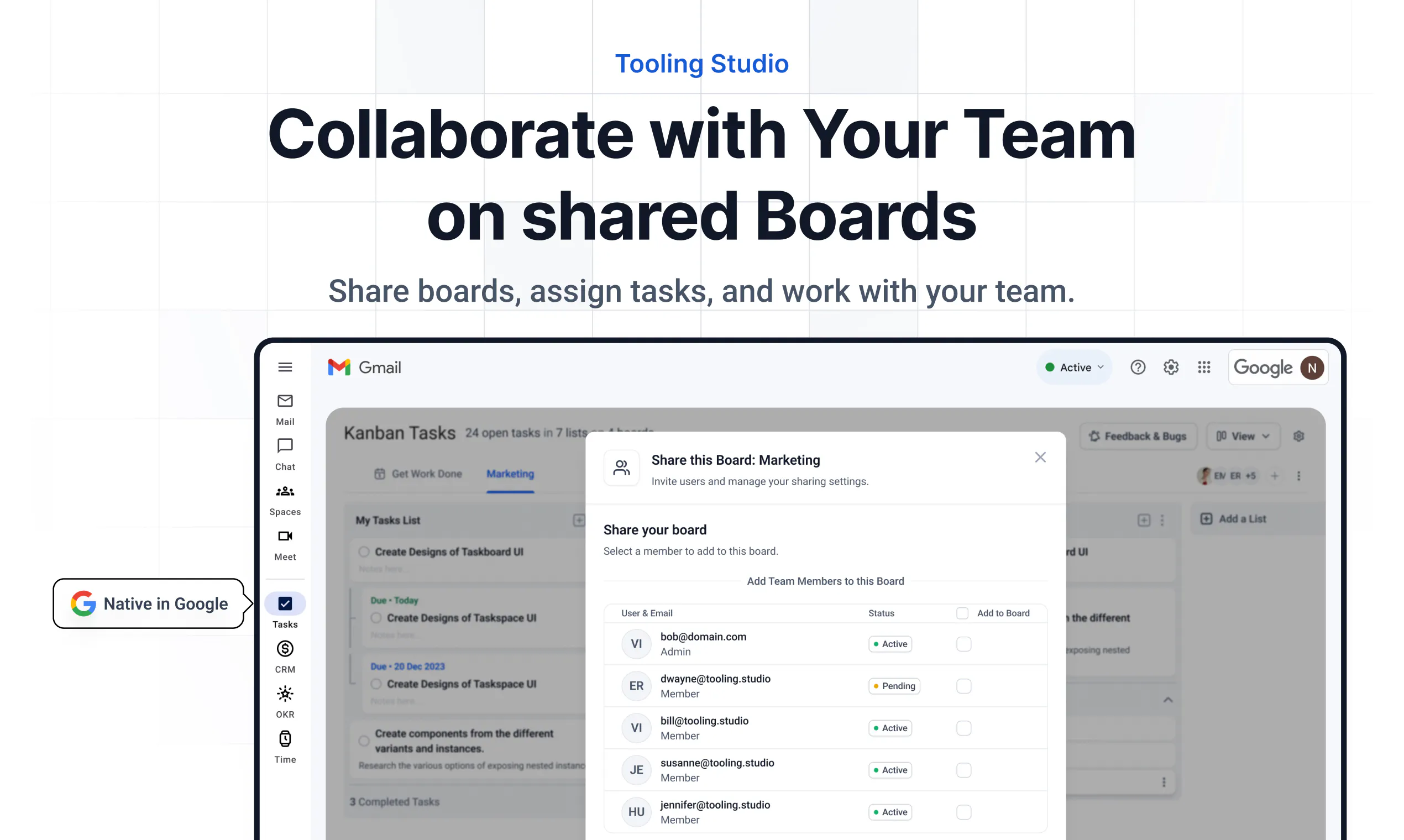 Tooling Studio: Tools for Google Workspace • Kanban Tasks & Sales CRM ...