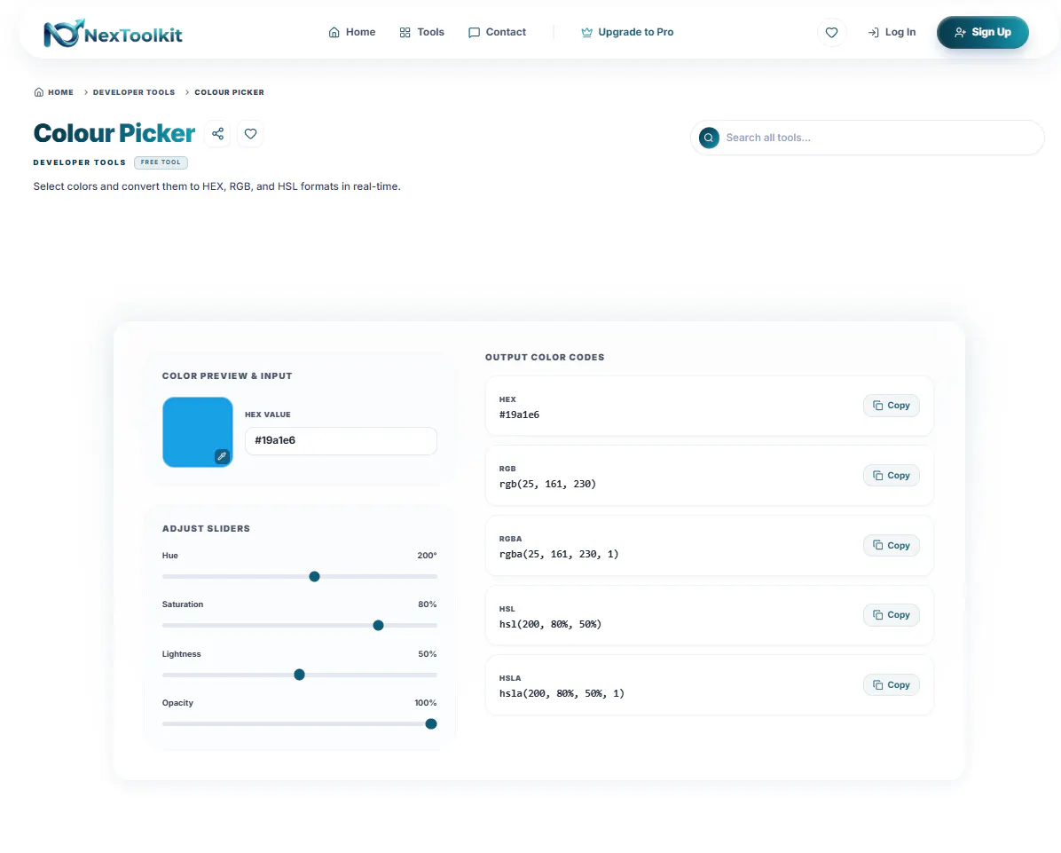 NexToolkit screenshot