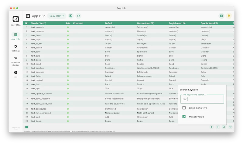 Easy I18n screenshot 6