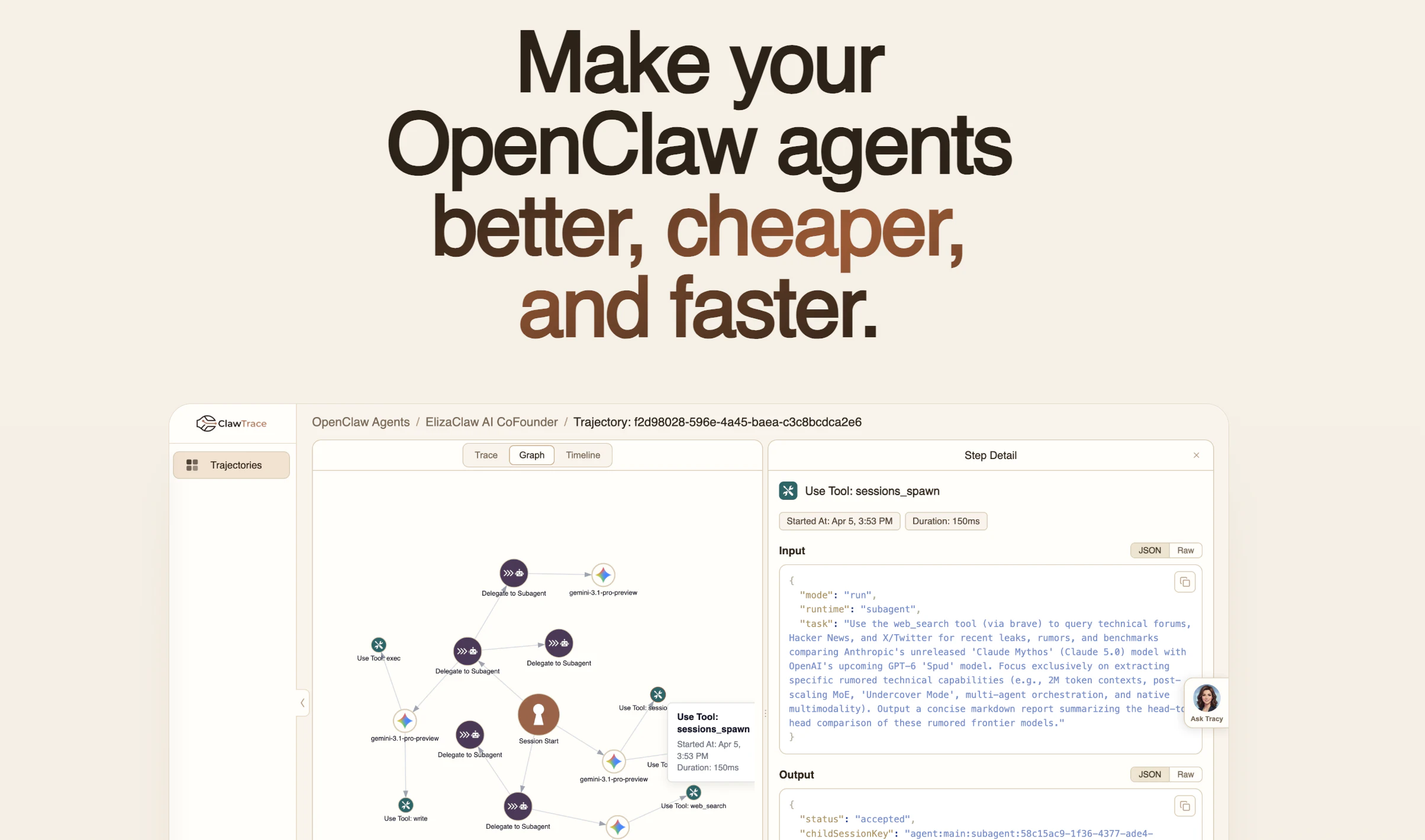 ClawTrace screenshot 1