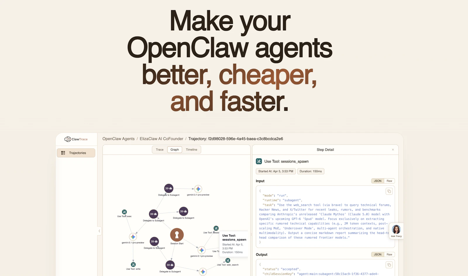 ClawTrace screenshot 2