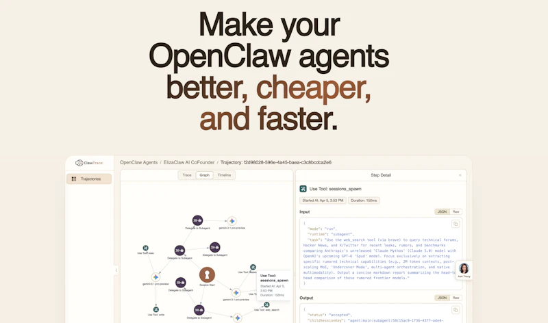 ClawTrace screenshot 2