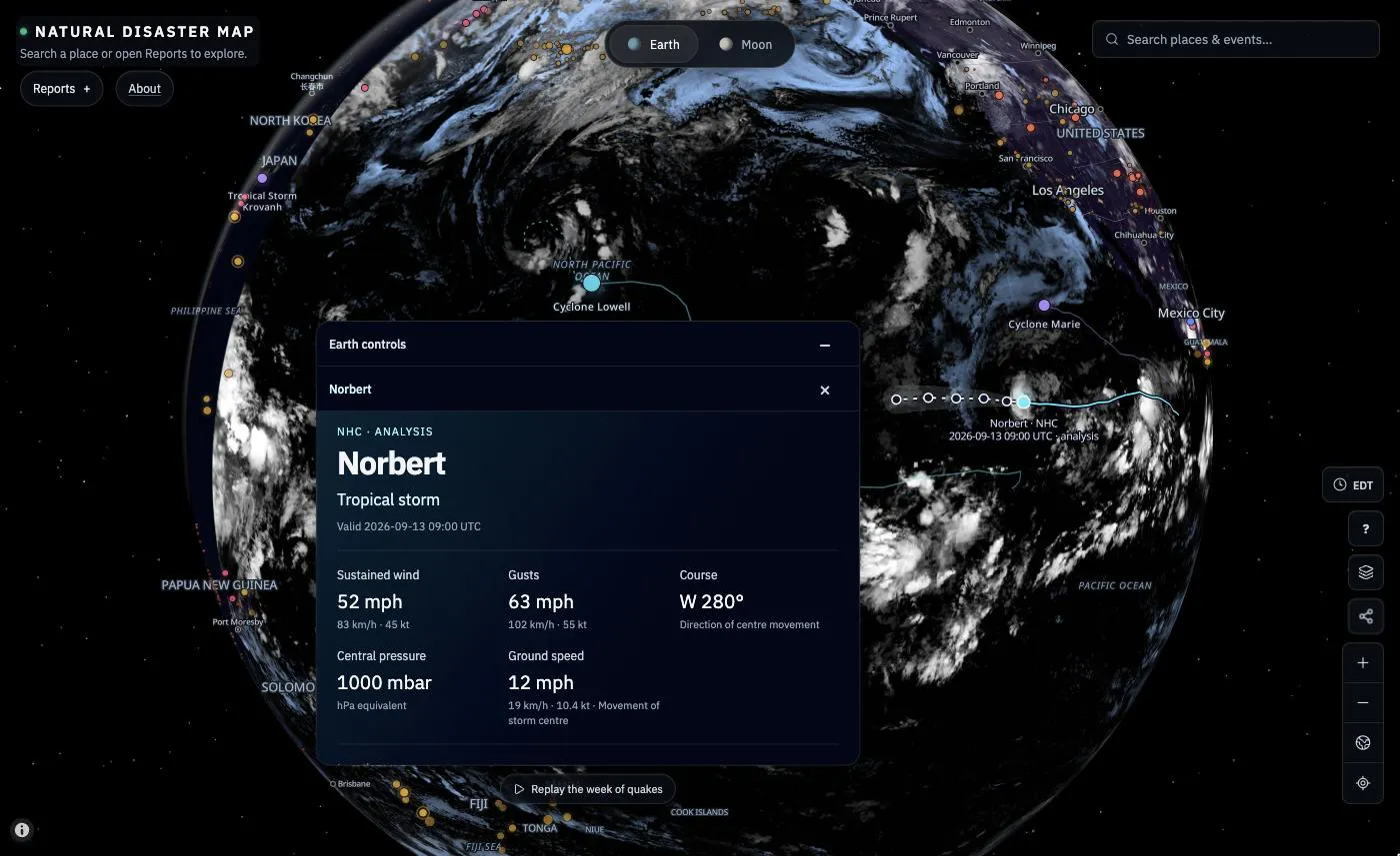 Natural Disaster Map gallery image