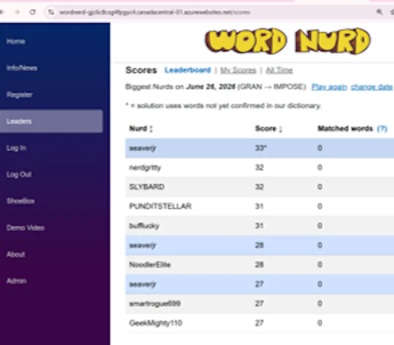 WordNurd -- Daily Word Game screenshot 4