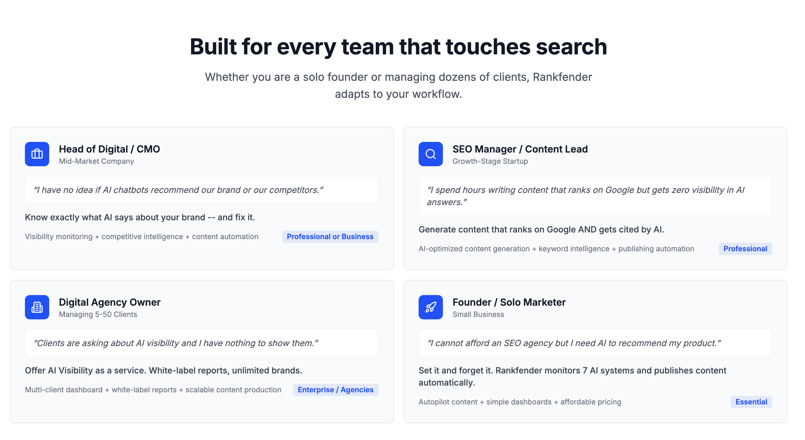 Rankfender - Main product screenshot demonstrating key features and user interface