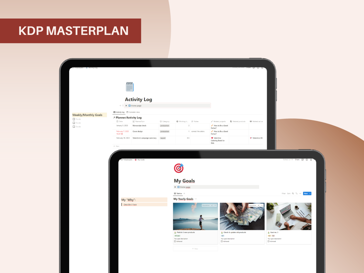 وسائط KDP Masterplan - مساحة عمل شاملة لإدارة أعمال Amazon KDP الخاصة بك 3