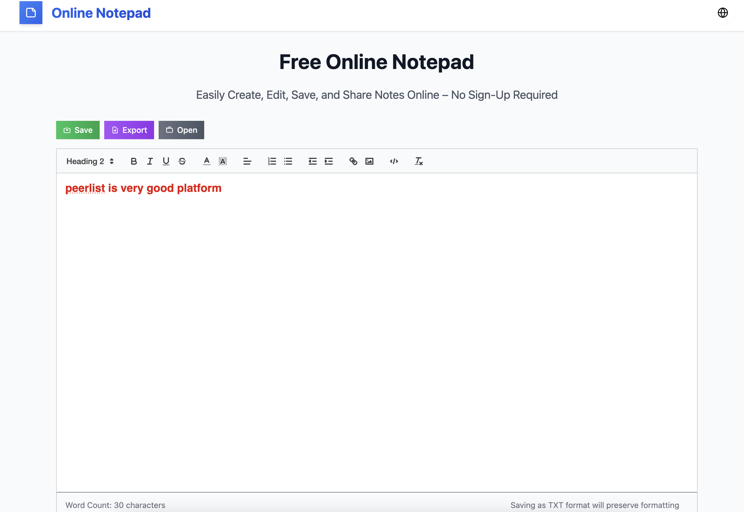 notepad link online gallery image