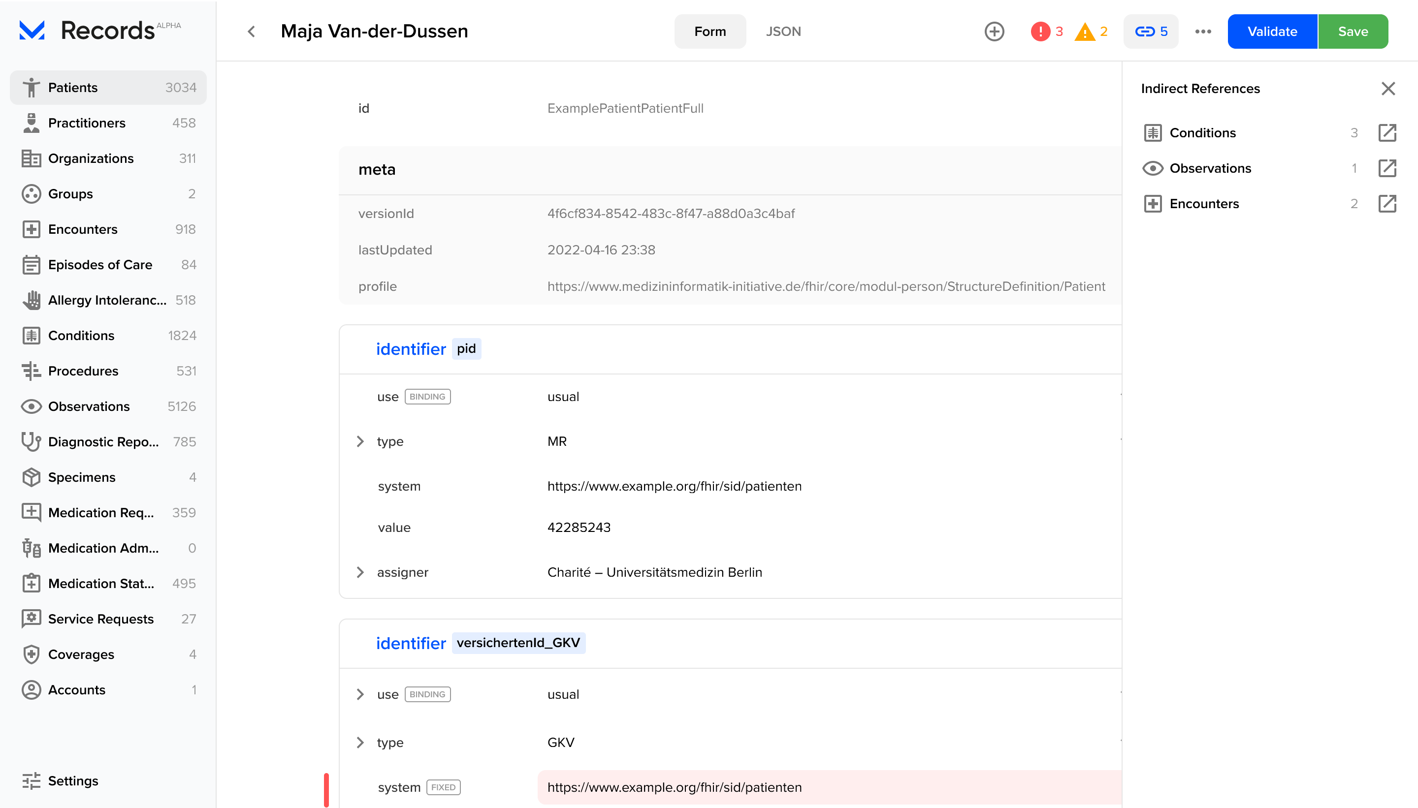 บันทึกทางการแพทย์ - เบราว์เซอร์และบรรณาธิการ FHIR แบบเรียลไทม์ media 7