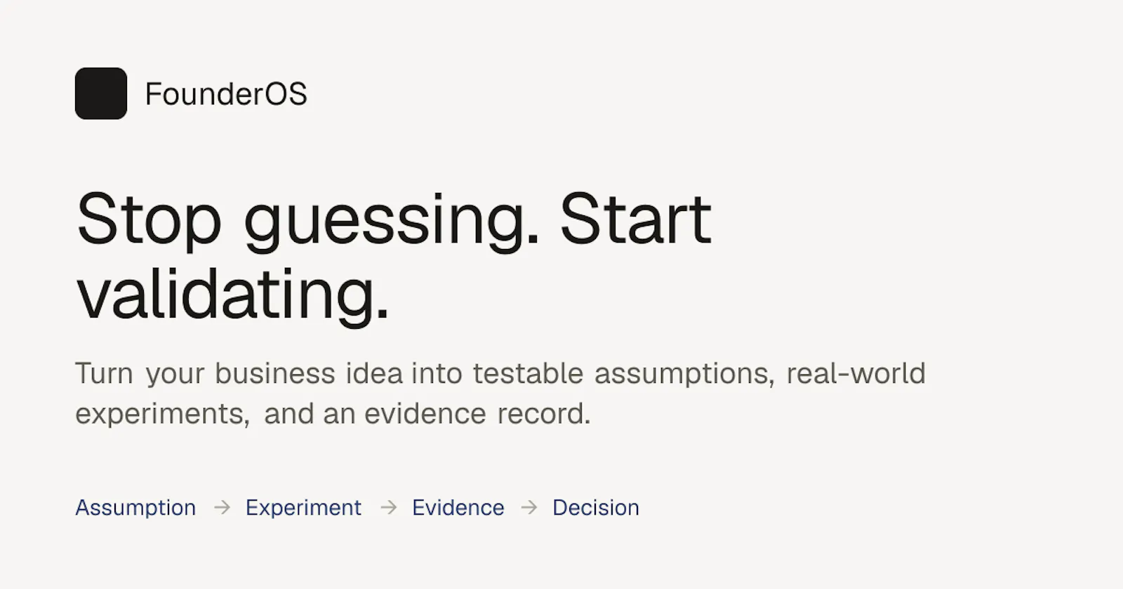 FounderOS screenshot 1