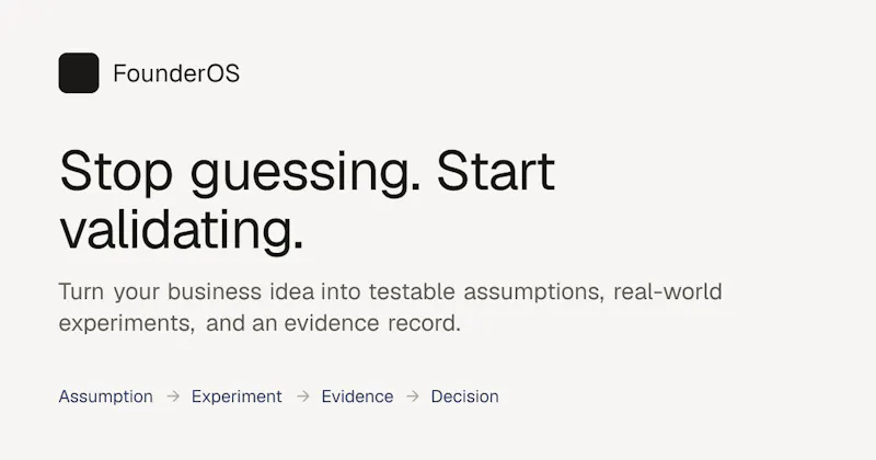 FounderOS screenshot 1