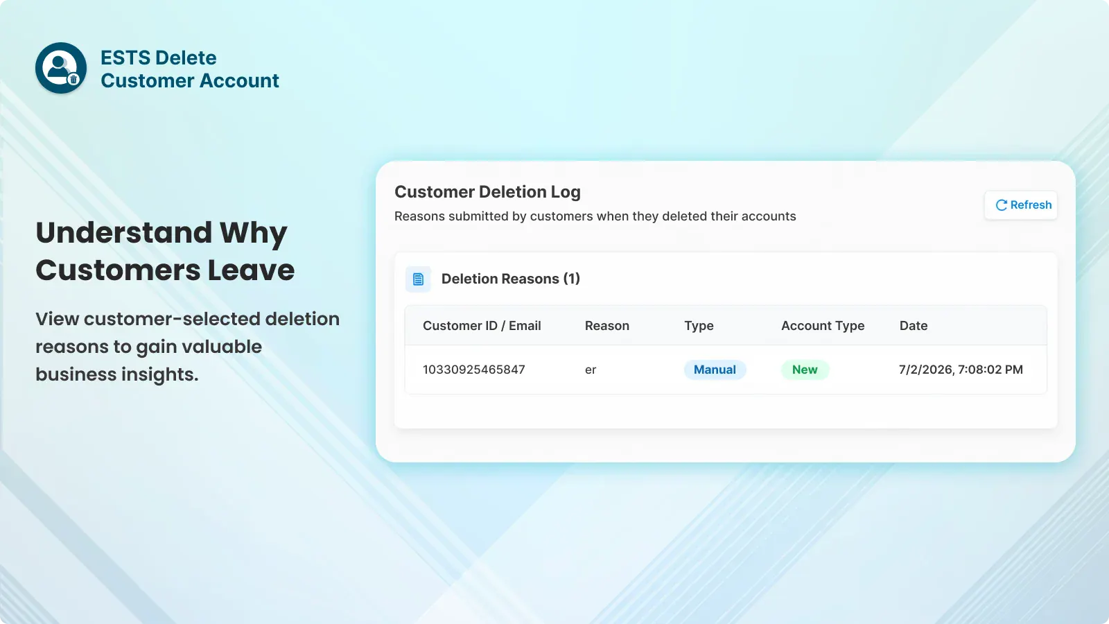 Delete Customer Account screenshot 5