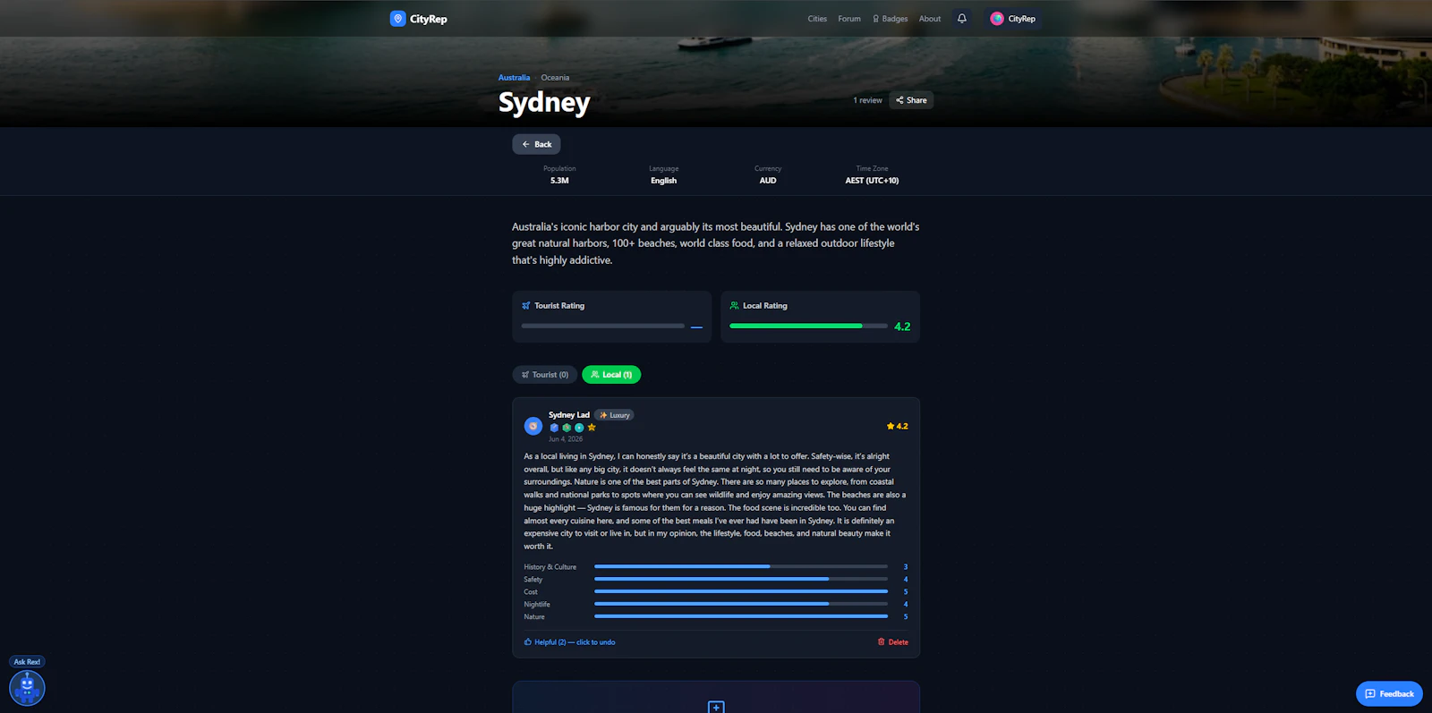 CityRep screenshot 2