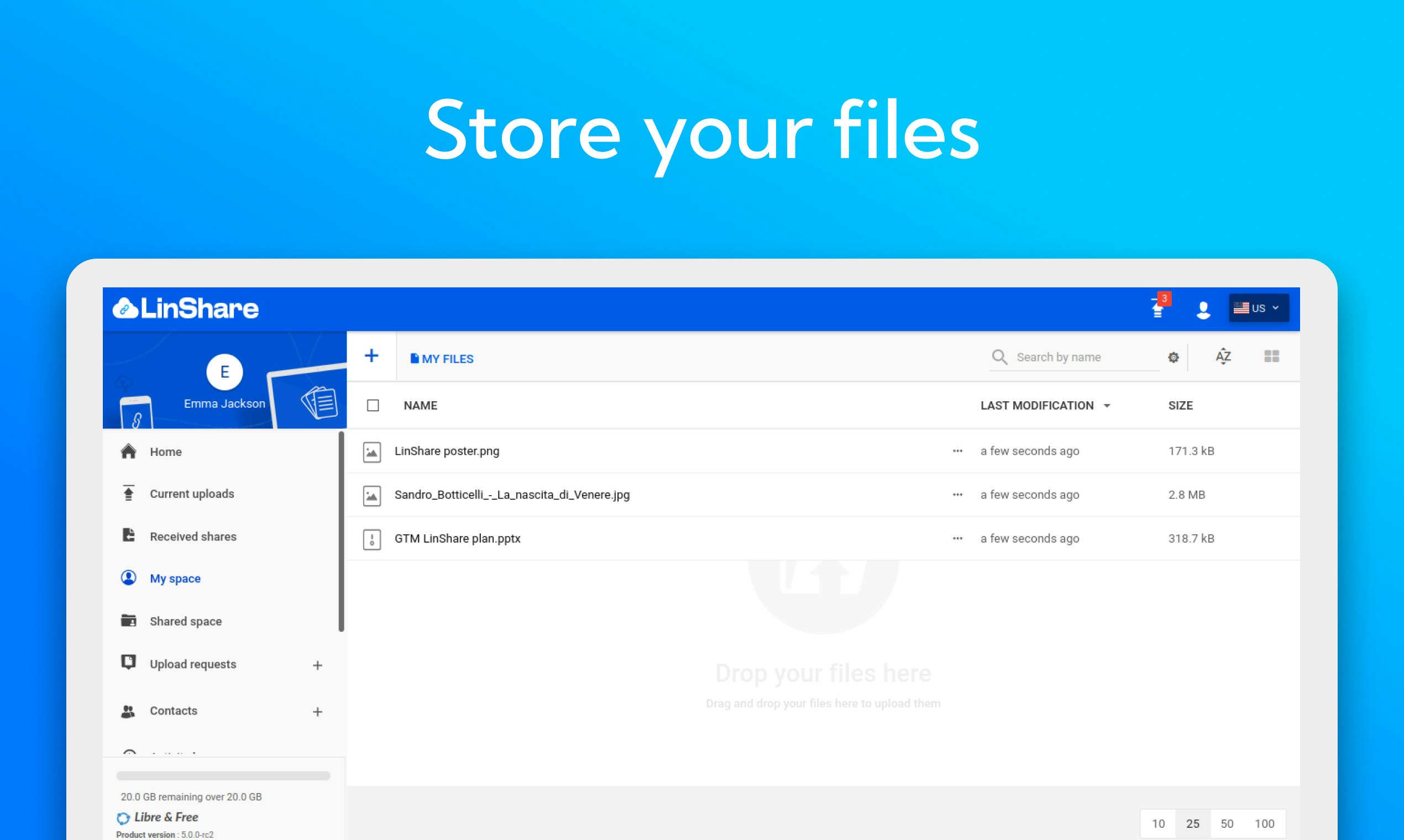 LinShare gallery image