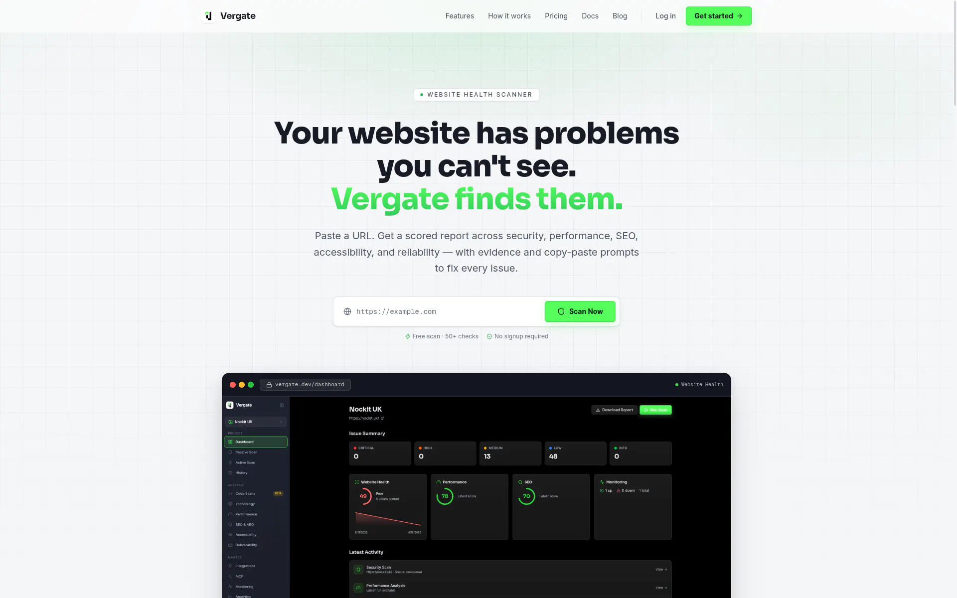 Vergate — Website Health & Security gallery image