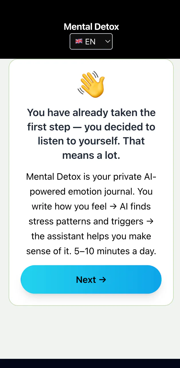 Mental Detox Your pocket psychologist.  gallery image