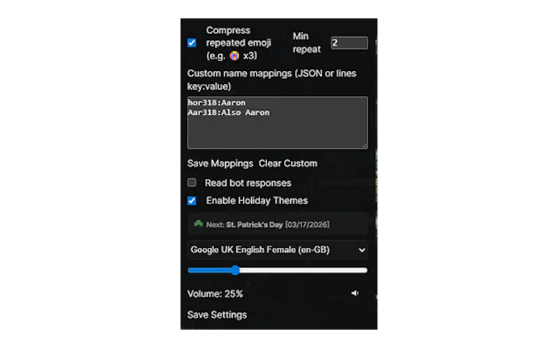 Aar318's Live Chat TTS screenshot 3