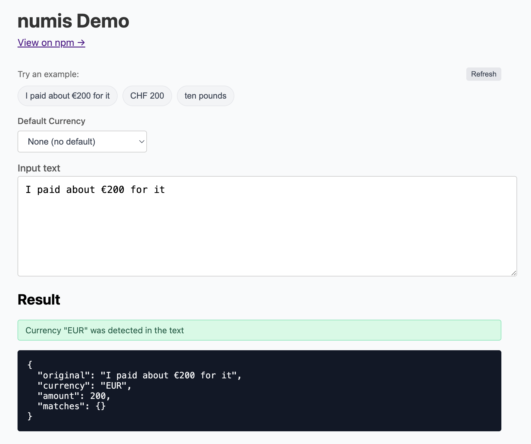 numis - Screenshot 2 showing product features and functionality