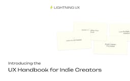 UX for Indie Creators Handbook media 1